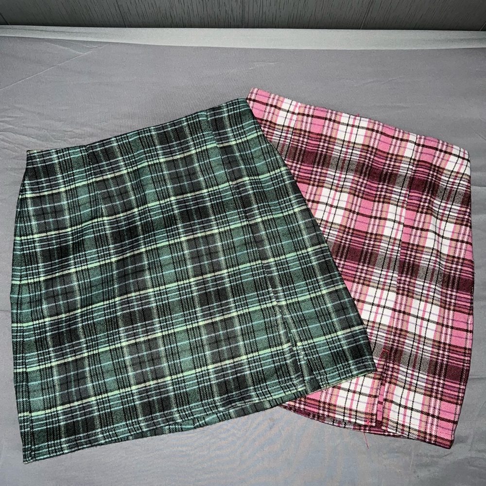 Target girls plaid mini skirts